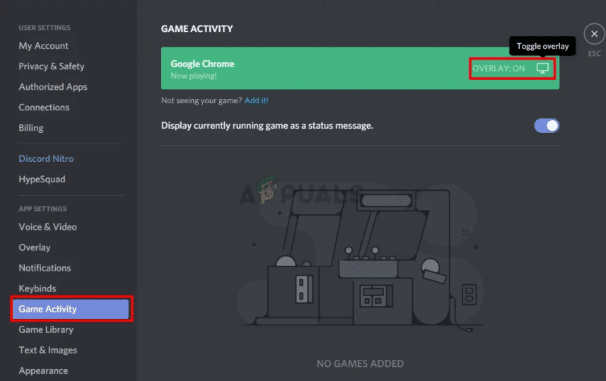 Steps to fix issue of discord overlay not working 