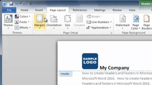 how to have different headers in word