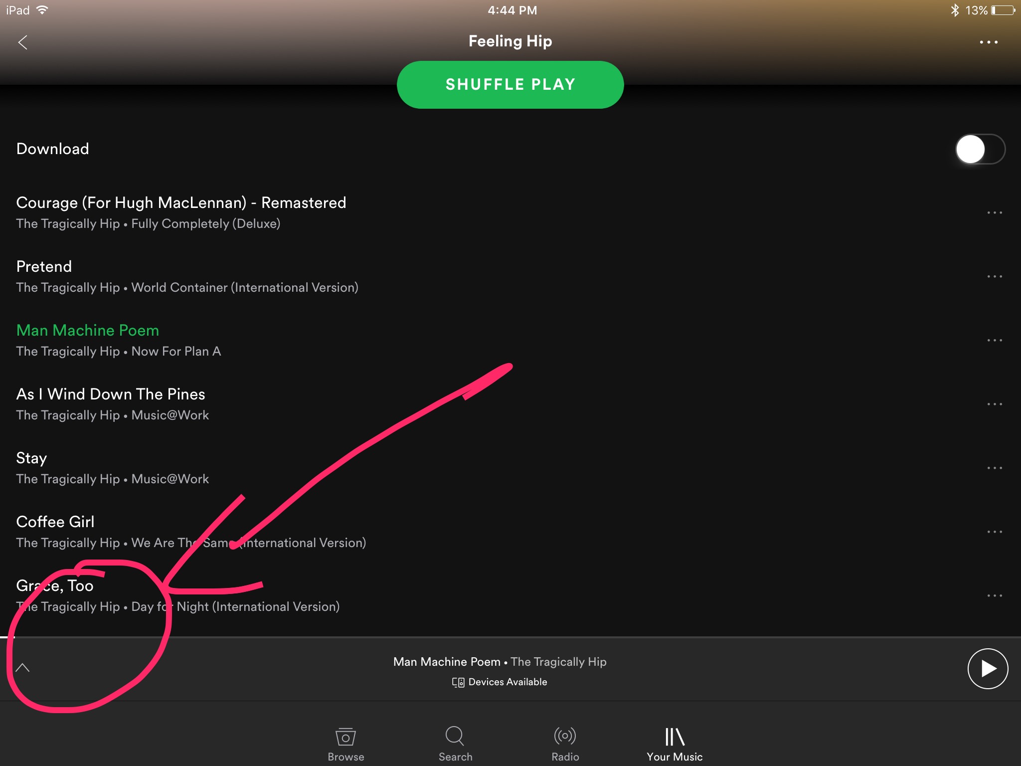 how to clear spotify queue