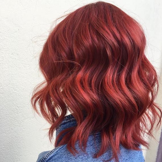 bright red hair